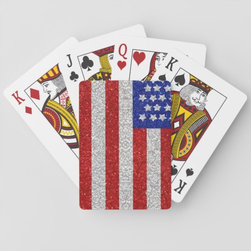 Vintage American Flag Playing Cards