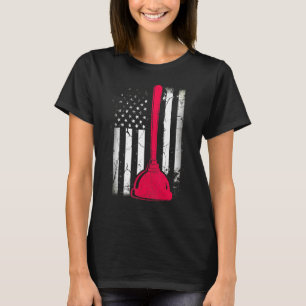 Vintage American Flag Plumbing Apparel Plumber Men T-Shirt