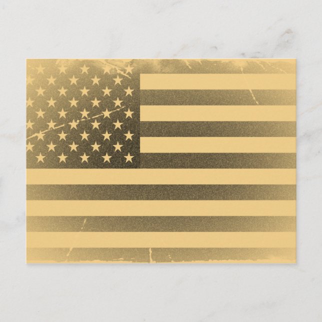 Vintage American Flag Postcard (Front)