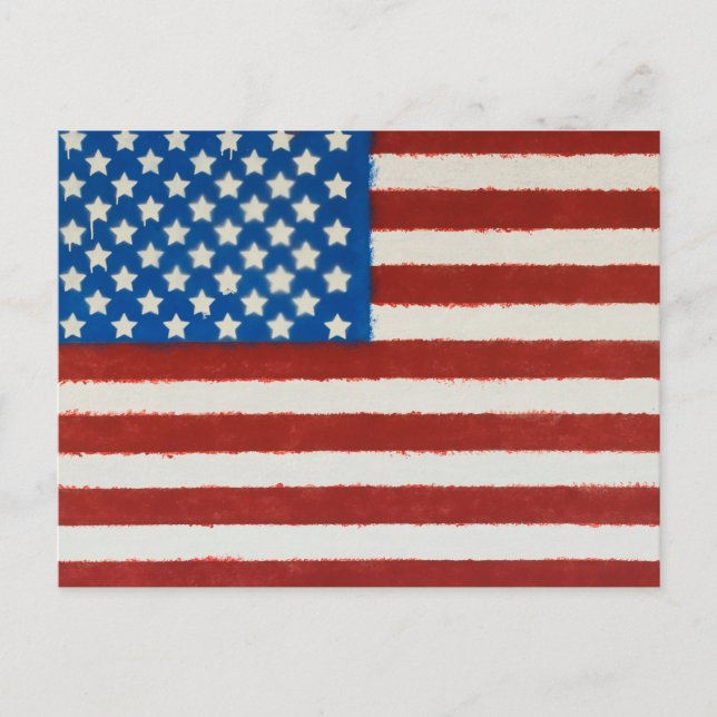 Vintage American Flag Postcard (Front)