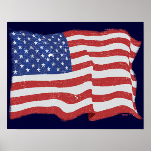 Vintage American Flag Posters