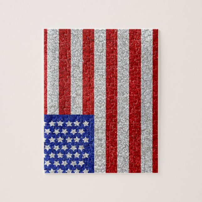 Vintage American Flag Puzzle (Vertical)