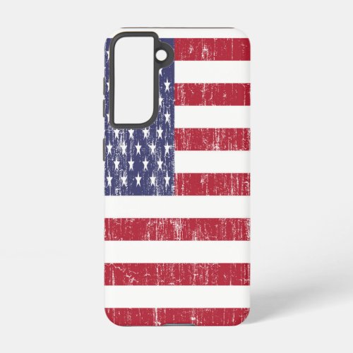 Vintage American Flag Samsung Galaxy S21 Case