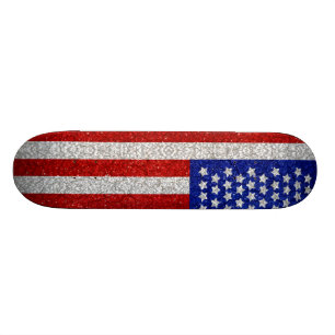 Vintage American Flag Skateboard Deck