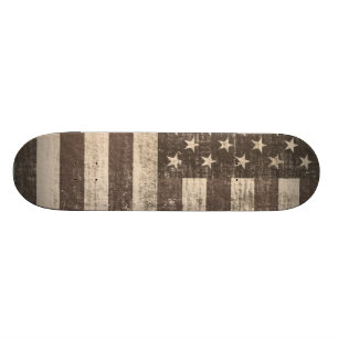 Vintage American Flag - Skateboard Deck