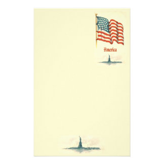 American Flag Stationery | Zazzle