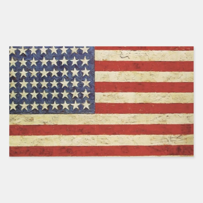 Vintage American Flag Sticker