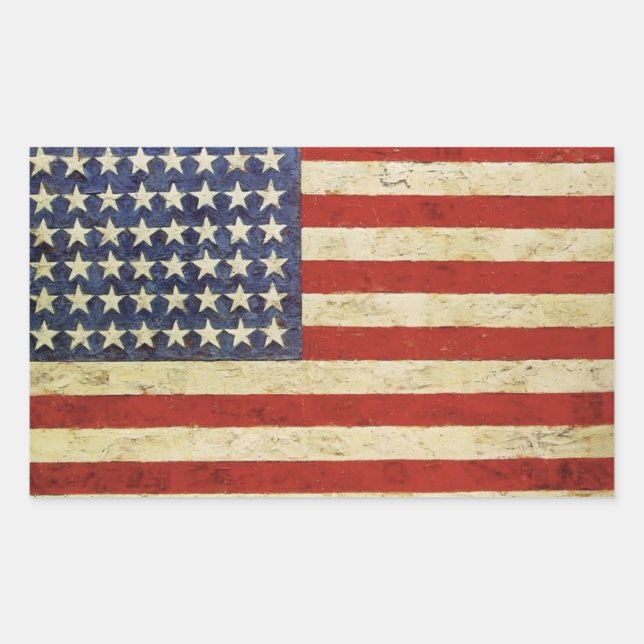 Vintage American Flag Sticker (Front)