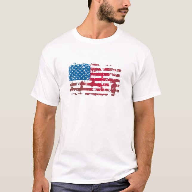 VINTAGE AMERICAN FLAG T-Shirt (Front)