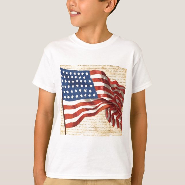 Vintage American Flag T-Shirt (Front)