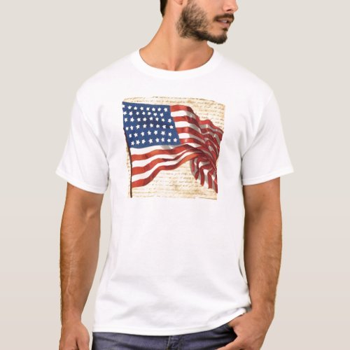 Vintage American Flag T_Shirt