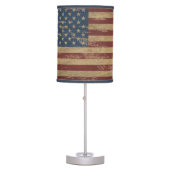 Vintage American Flag Table Lamp (Front)