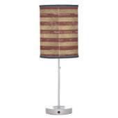 Vintage American Flag Table Lamp (Back)