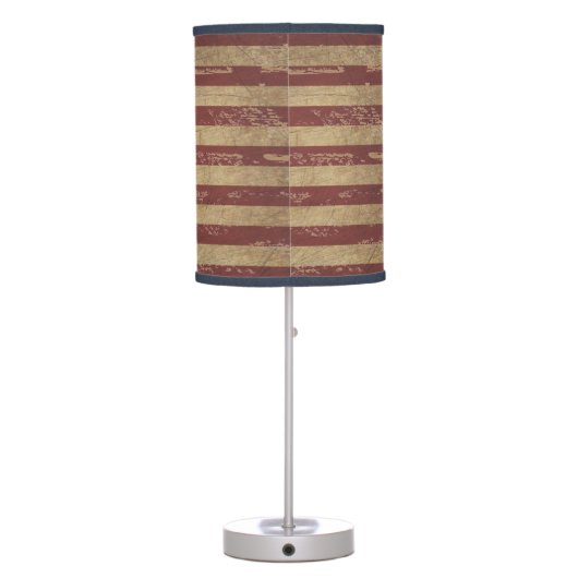 Vintage American Flag Table Lamp (Back)