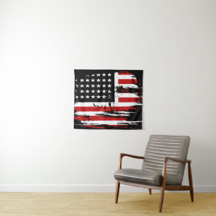Vintage American Flag Tapestry