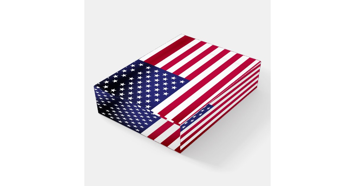 Vintage American Flag, USA patriotic Paperweight Zazzle