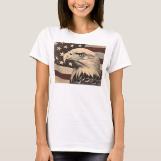 Vintage American Flag with Bald Eagle T-Shirt