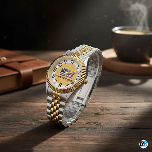 Vintage American Flag With "Make Great Again" Watch
