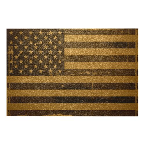 Vintage American Flag Wood Wall Art