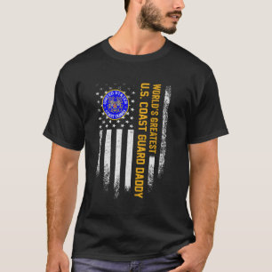 Vintage American Flag World S Greatest Us Coast Gu T-Shirt
