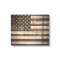Vintage American Flag Wrapped Canvas