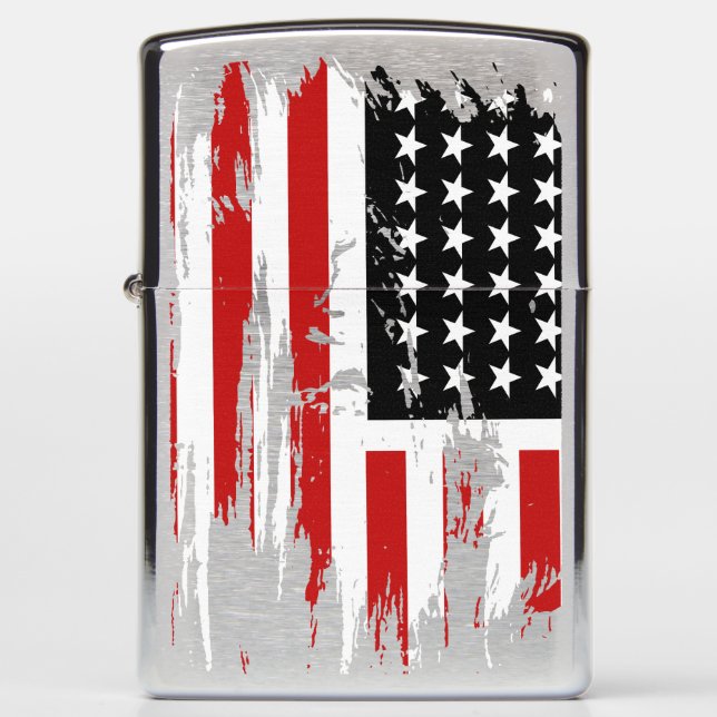 Vintage American Flag Zippo Lighter (Front)