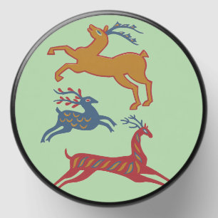 Vintage American Folk Art Deer Custom Color Mini Candle Favors