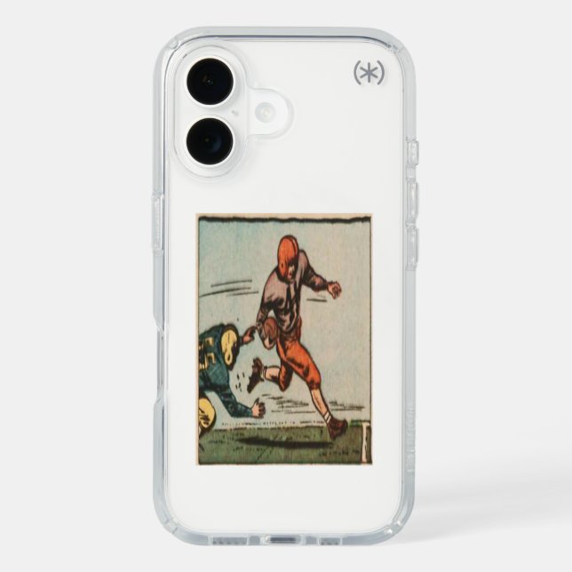 Vintage American Football Illustration Speck iPhone Case (Front)