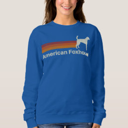 Vintage American Foxhound Retro Mom Dad Dog  Sweatshirt