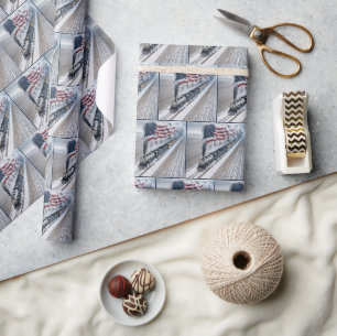 Vintage American Freedom Train Wrapping Paper