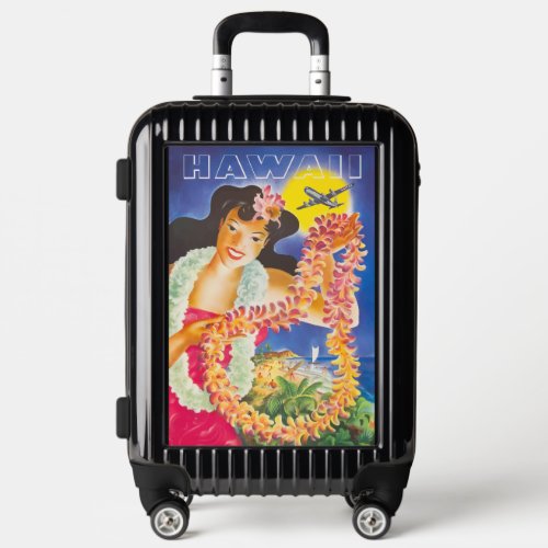 Vintage American Hawaii Travel Poster Luggage