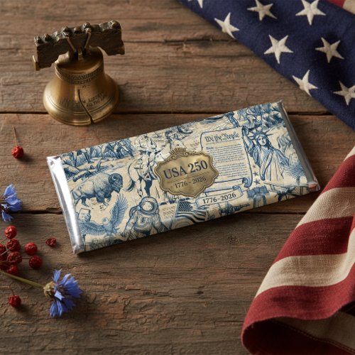 Vintage American History Collage USA 250 ID1308 Hershey Bar Favors