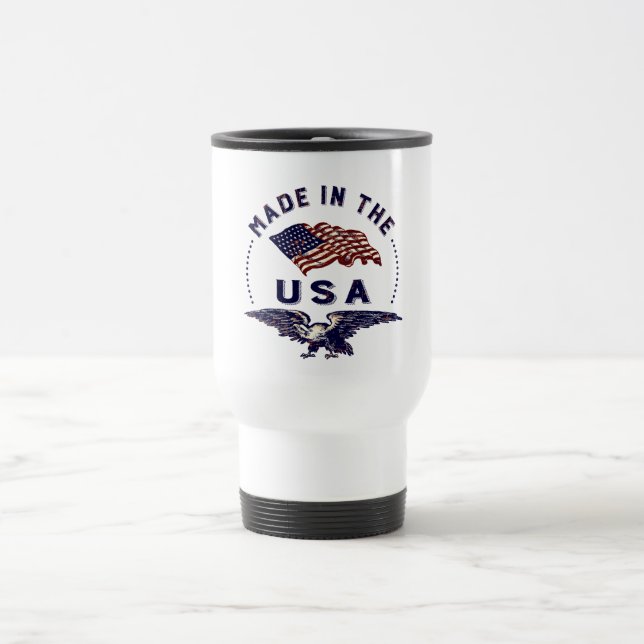 Vintage American Made in the USA Travel Mug (Center)