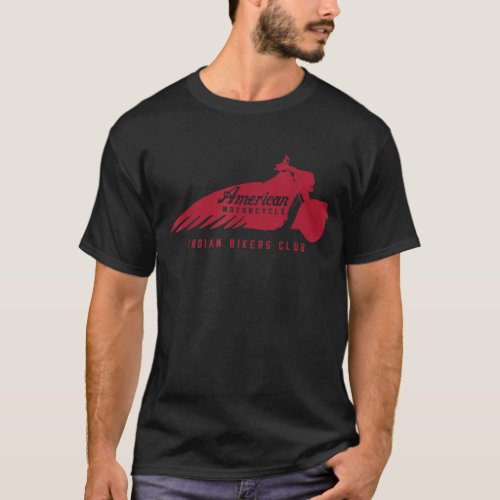 vintage American Motorcycle Indian Bikers Club T G T_Shirt