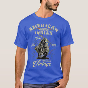 Vintage American Motorcycle Indian for Old Biker G T-Shirt
