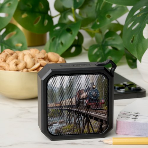 Vintage American Patriotic Train on a Trestle Bluetooth Speaker