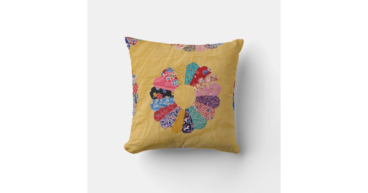 Vintage American Quilt Throw Pillow Zazzle