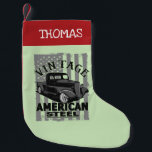 Vintage American Steel Classic Truck Small Christmas Stocking<br><div class="desc">Vintage American Steel Classic Truck Christmas Stocking.</div>