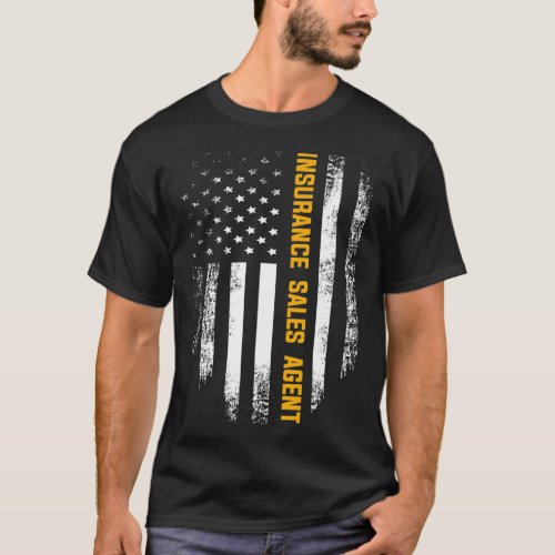 Vintage American USA Flag Insurance Sales Agent  G T_Shirt