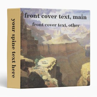 Vintage American West Art, Grand Canyon by Leigh 3 Ring Binder