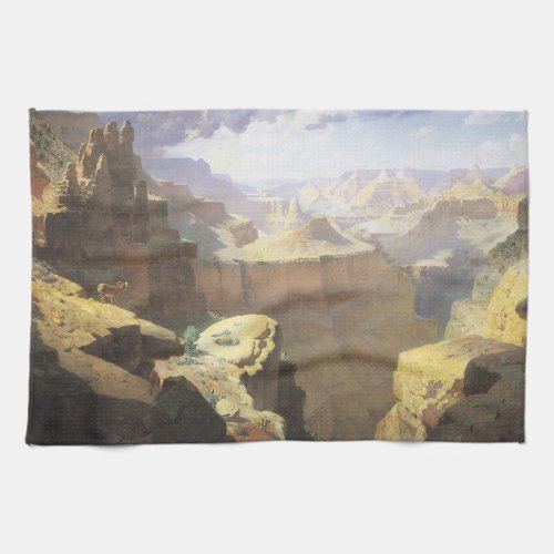 Vintage American West Art Grand Canyon by Leigh Kitchen Towel