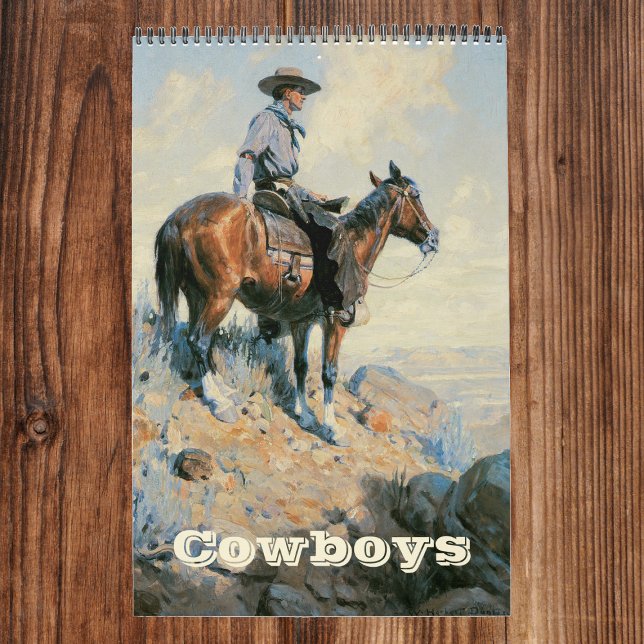 Vintage American West Cowboys, Western Fine Art Calendar (Creator Uploaded)