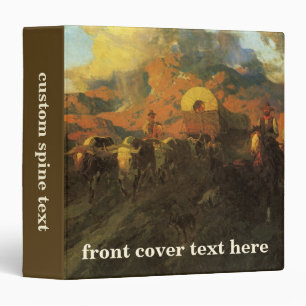 Vintage American West, Overland Trail by Johnson 3 Ring Binder