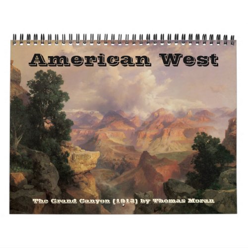 Vintage American West Western Cowboys Calendar