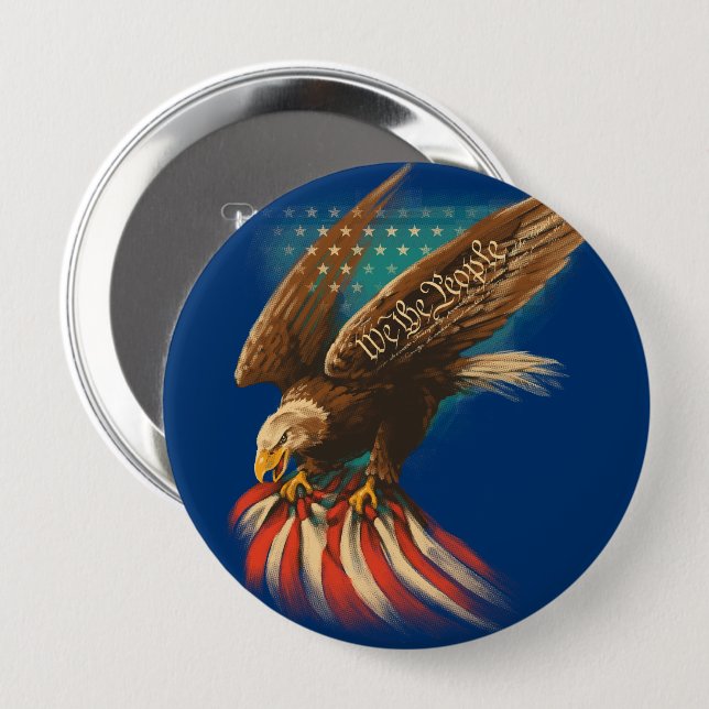 Vintage Americana Button (Front & Back)