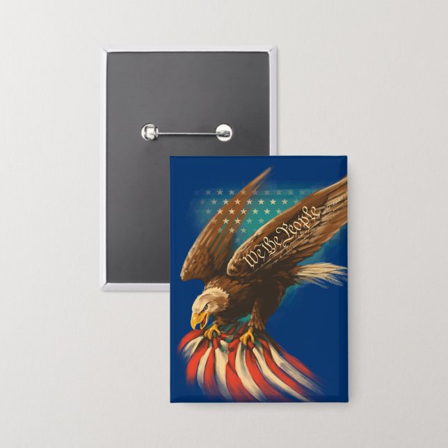 Vintage Americana Button (Front/Back)