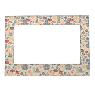 Vintage Americana Fireworks Scenic (3) Magnetic Frame