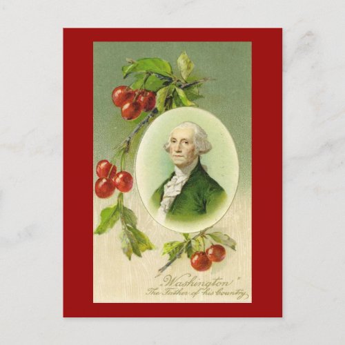 Vintage Americana George Washington 6 Postcard