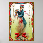 Vintage Americana July Fourth Poster at Zazzle