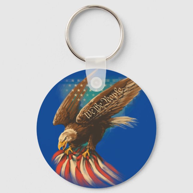 Vintage Americana Keychain (Front)